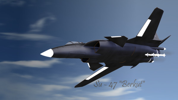 3d model of sukhoi 47 berkut airplane - Sukhoi 47 Berkut... by TotexArtz